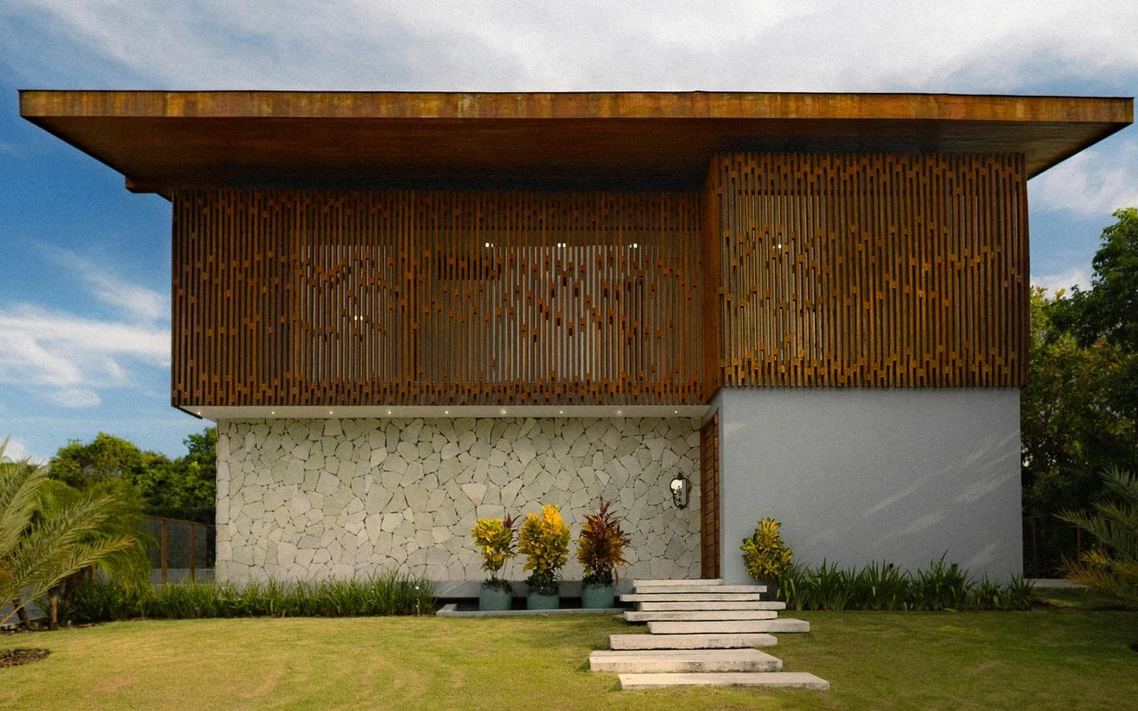 Referència de façana residencial renovada