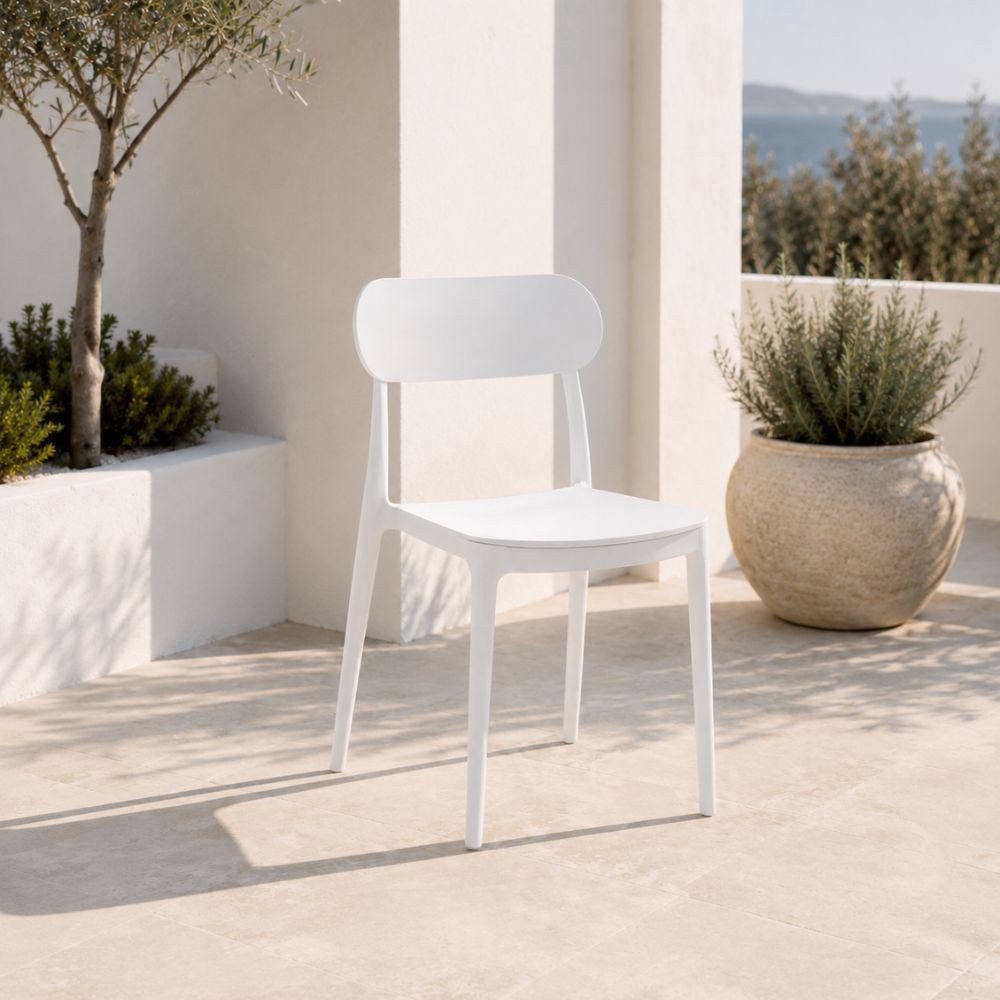 Silla de Jardín Feyre - Blanco - 51 x 48 x 48 cm