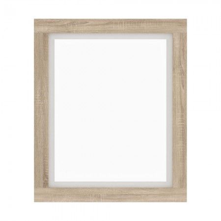 Espejo Dafne - Colección Dafne - Roble Sonoma y Blanco - 75 x 90 x 3,5 cm