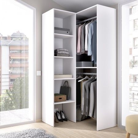 Armario vestidor rincón Suit blanco 91 x 93 x 185 cm