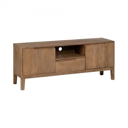 Mueble de televisión natural Madera de mango salón 150 x 40 x 60 cm