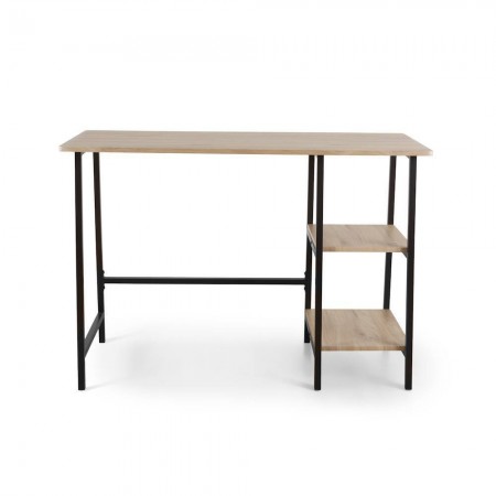 Mesa de estudio Sendai 110 x 70 x 50 cm Roble - Negro