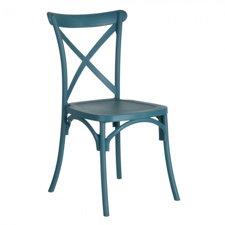 Silla apilable aspas polipropileno Azul 48,5 x 91 x 43 cm