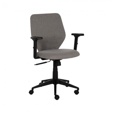 Silla de oficina o escritorio elevable tapizada Gris 63 x 94,5 -104,5 x 59 cm