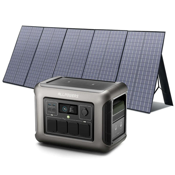 ALLPOWERS Generador Solar 1800W (R1500 + SP037 Panel Solar 400W )