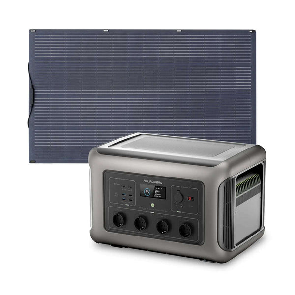 ALLPOWERS Generador Solar 3500W (R3500 + SF200 Panel Solar Flexible 200W)