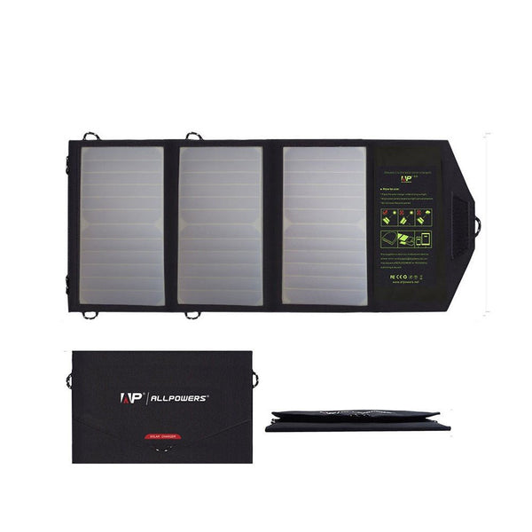 ALLPOWERS Cargador de panel solar portátil 5V 21W