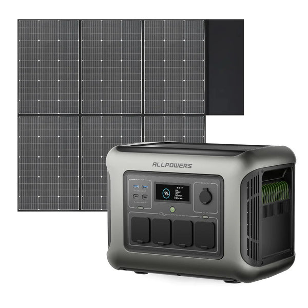 ALLPOWERS Generador Solar 1600W (R1500 LITE + SP039 Panel Solar 600W)