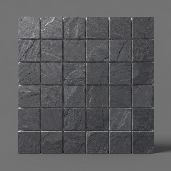 Valona Negro 5x5 Mosaico
