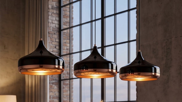 Lámpara colgante KAWOLA ALPINA de 3 puntos de luz, metal negro